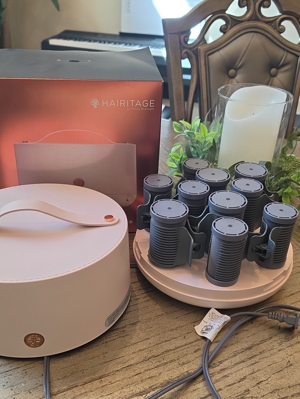 Hairtage Ceramic Hot Rollers With Case NEW